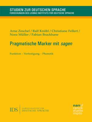 cover image of Pragmatische Marker mit sagen